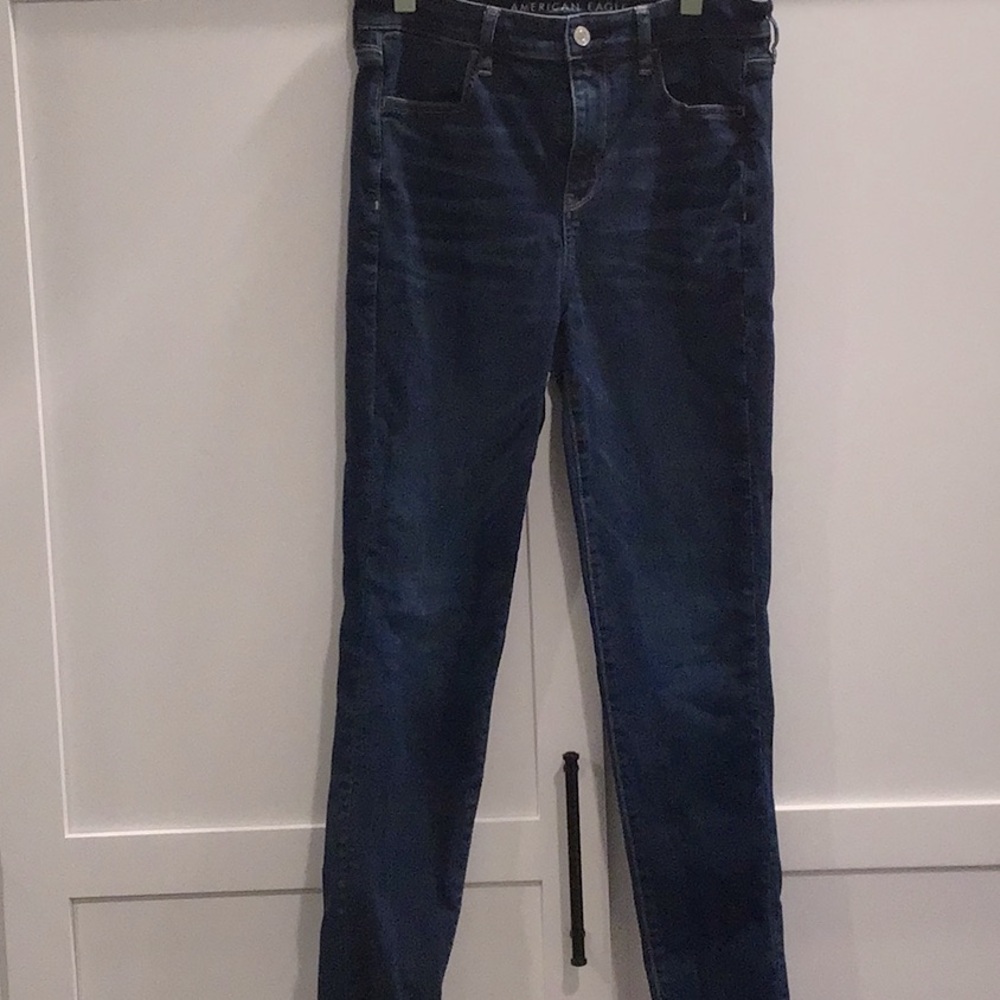 American Eagle High Rise Blue Jeggings